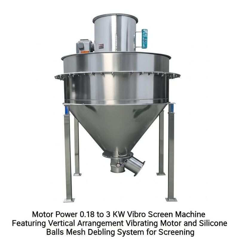 Моторная мощность 0,18 до 3 кВт Vibro Screen Machine Featuring Vertical Arrangement Vibrating Motor and Silicone Balls Mesh Debling System for Screening Моторная мощность от 0,18 до 3 кВт Vibro Screen Machine Featuring Vertical Arrangement Vibrating Motor and Silicone Balls Mesh Debling System for Screening